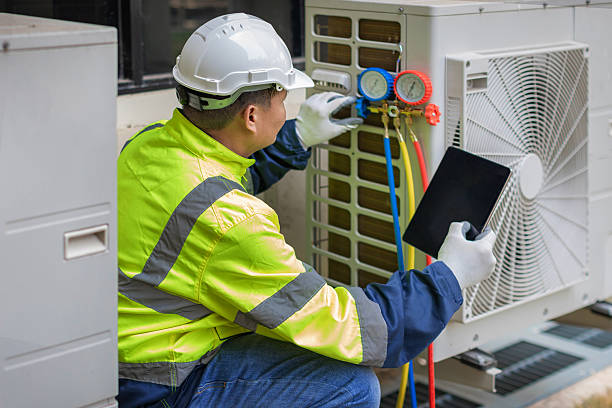 Professional Hvac Maintenance technician working in Saddle River, NJ